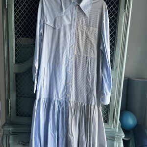 Tibi flutter hem shirt dress, 10, $85.